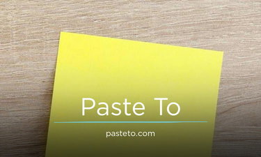 PasteTo - New premium domains for sale